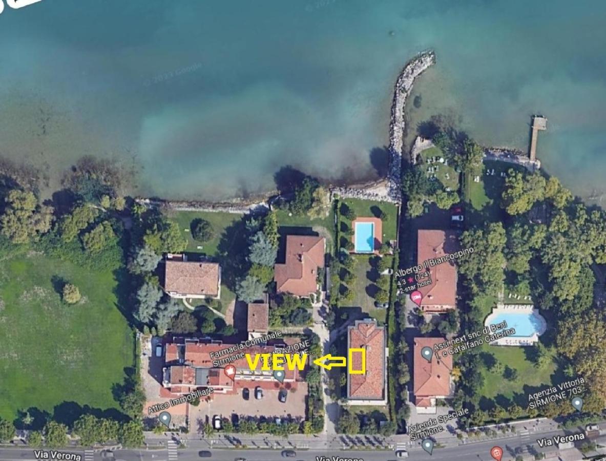 Casa Lugana 9 - Monolocale Con Piscina Fronte Lago Sirmione Zewnętrze zdjęcie
